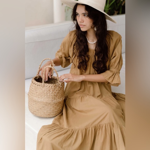 Daughters of India Sahana Maxi Dress Size Small NWT In Desert 100% Cotton - Picture 5 of 15